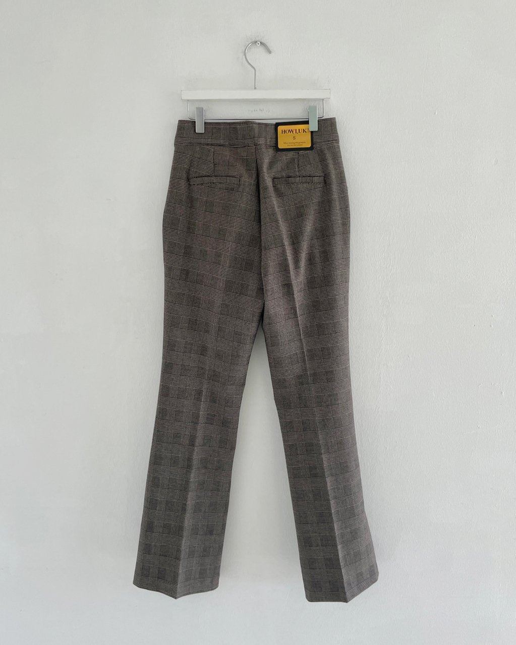 MOMS WEAR HOWLUK Checkered bootcut pants