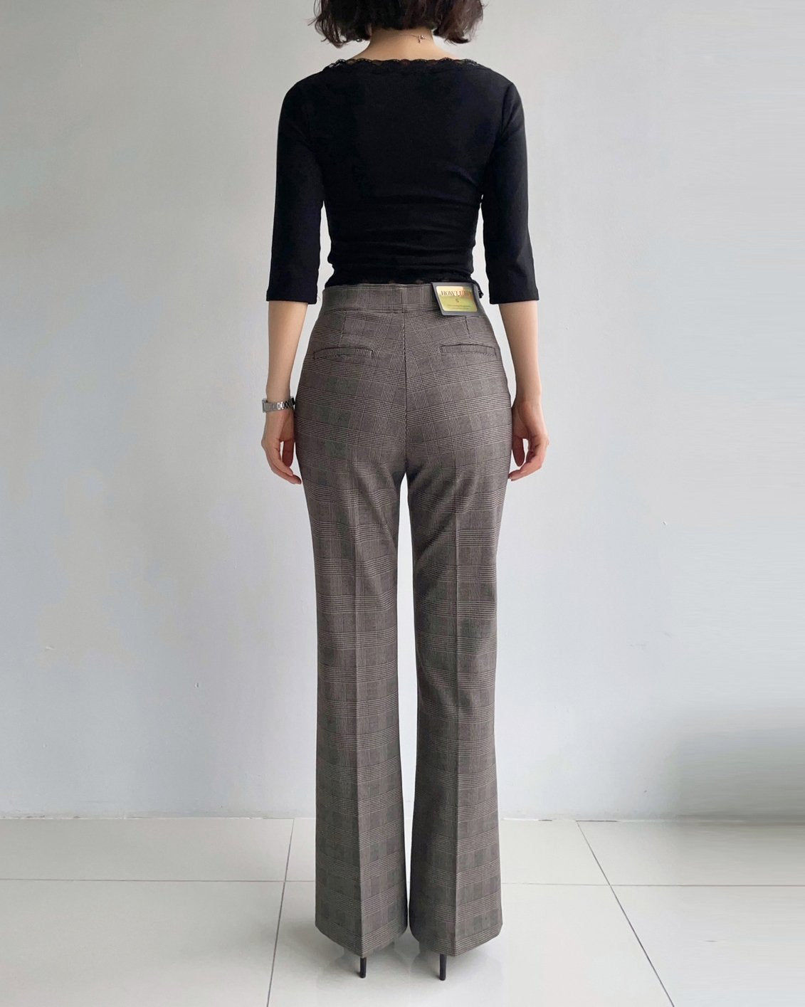 MOMS WEAR HOWLUK Checkered bootcut pants