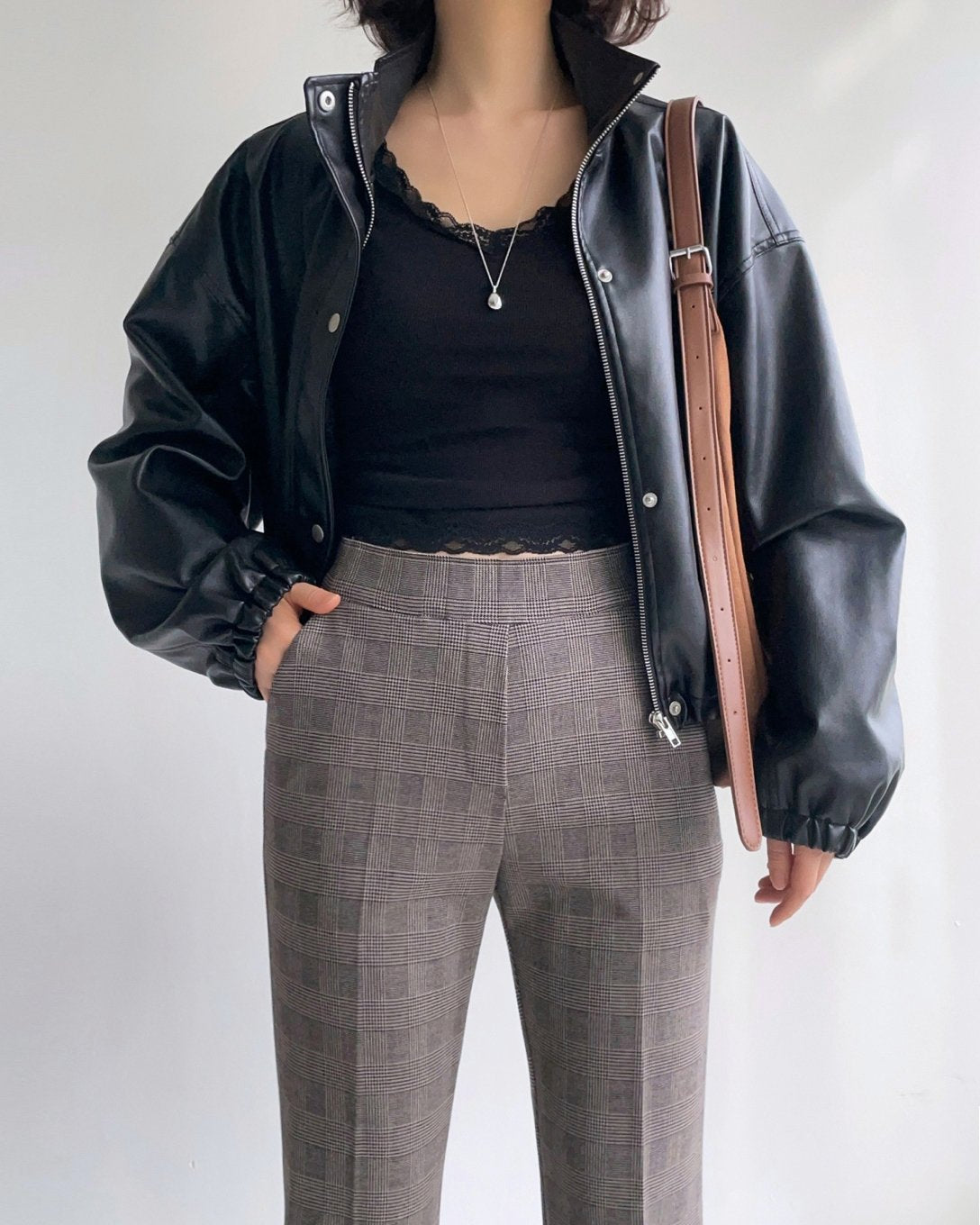 MOMS WEAR HOWLUK Checkered bootcut pants