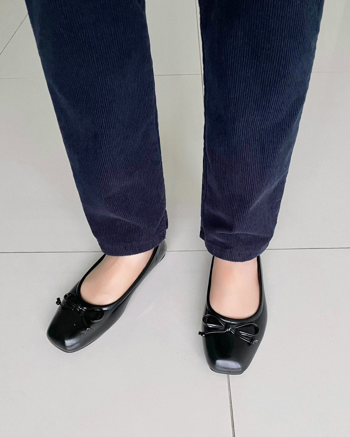 MOMS WEAR HOWLUK Corduroy span straight fit pants (Fleece inside)