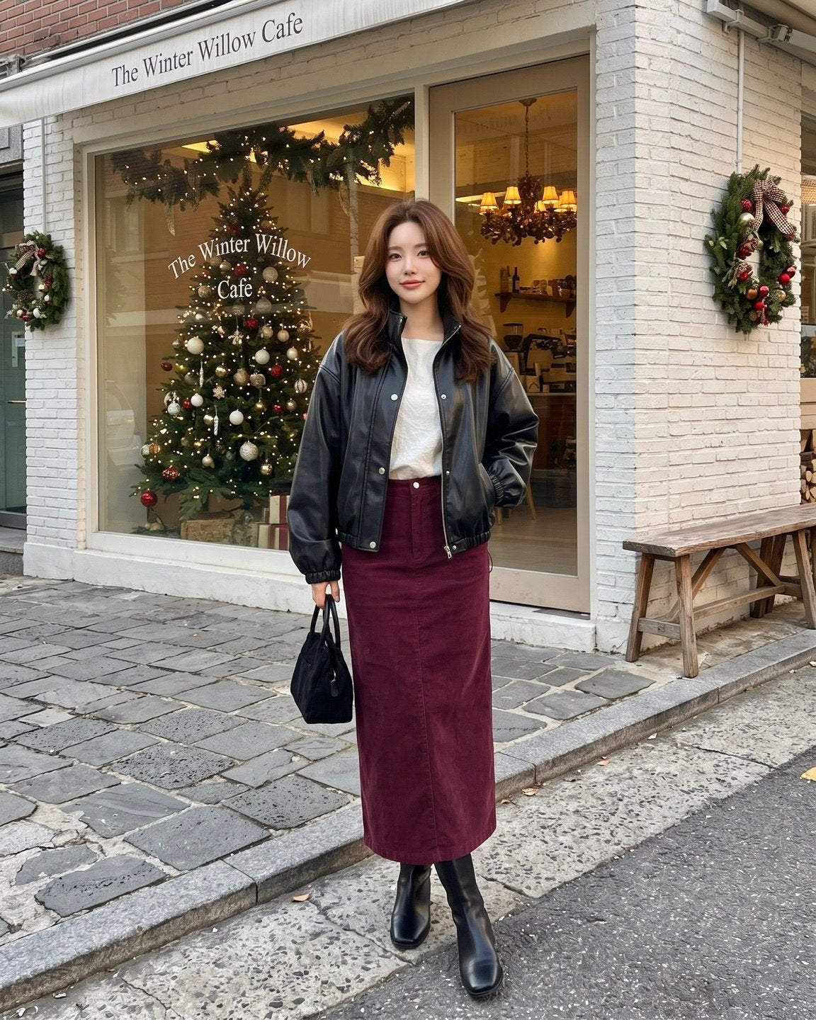 MOMS WEAR HOWLUK Corduroy span skirt
