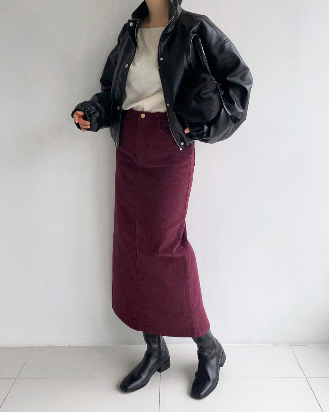 MOMS WEAR HOWLUK Corduroy span skirt