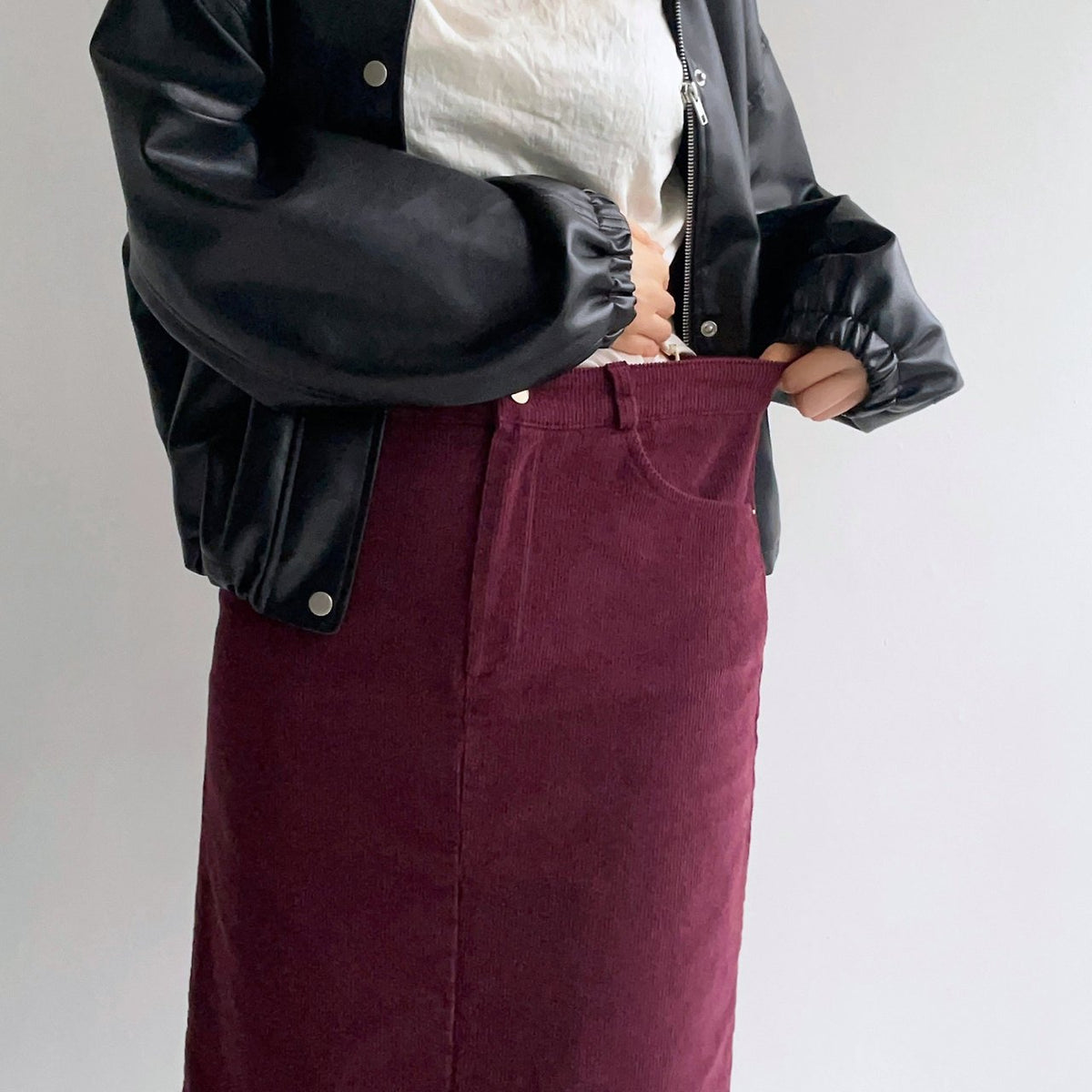 MOMS WEAR HOWLUK Corduroy span skirt