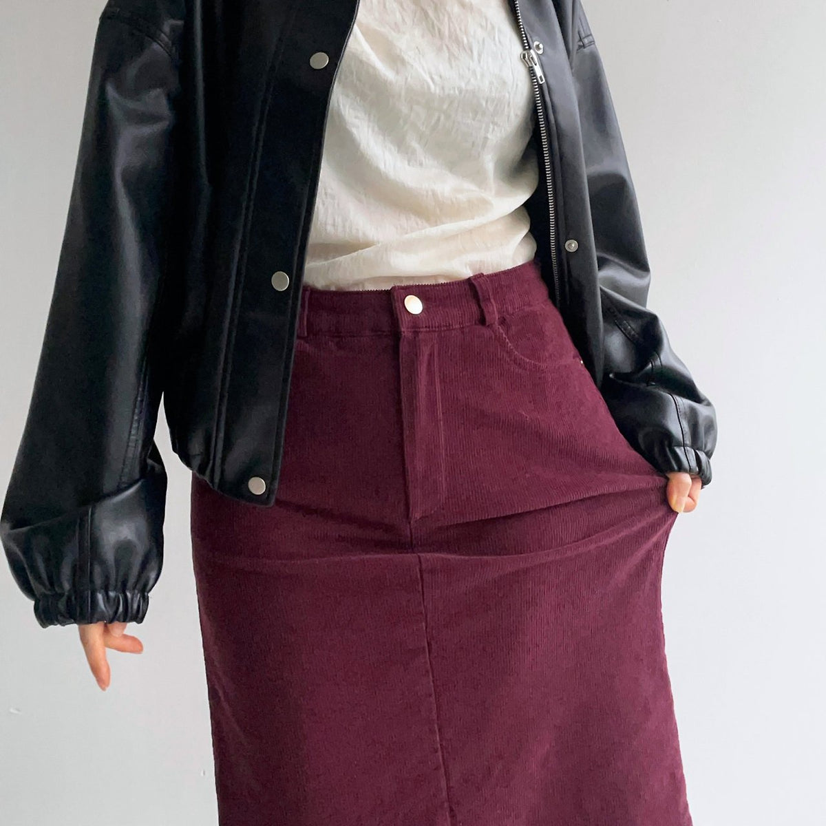 MOMS WEAR HOWLUK Corduroy span skirt