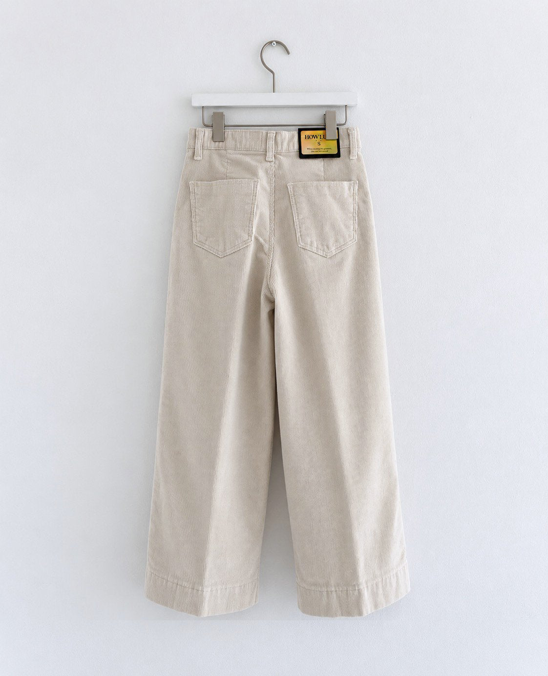 MOMS WEAR HOWLUK Wide crop corduroy pants (Fleece inside)