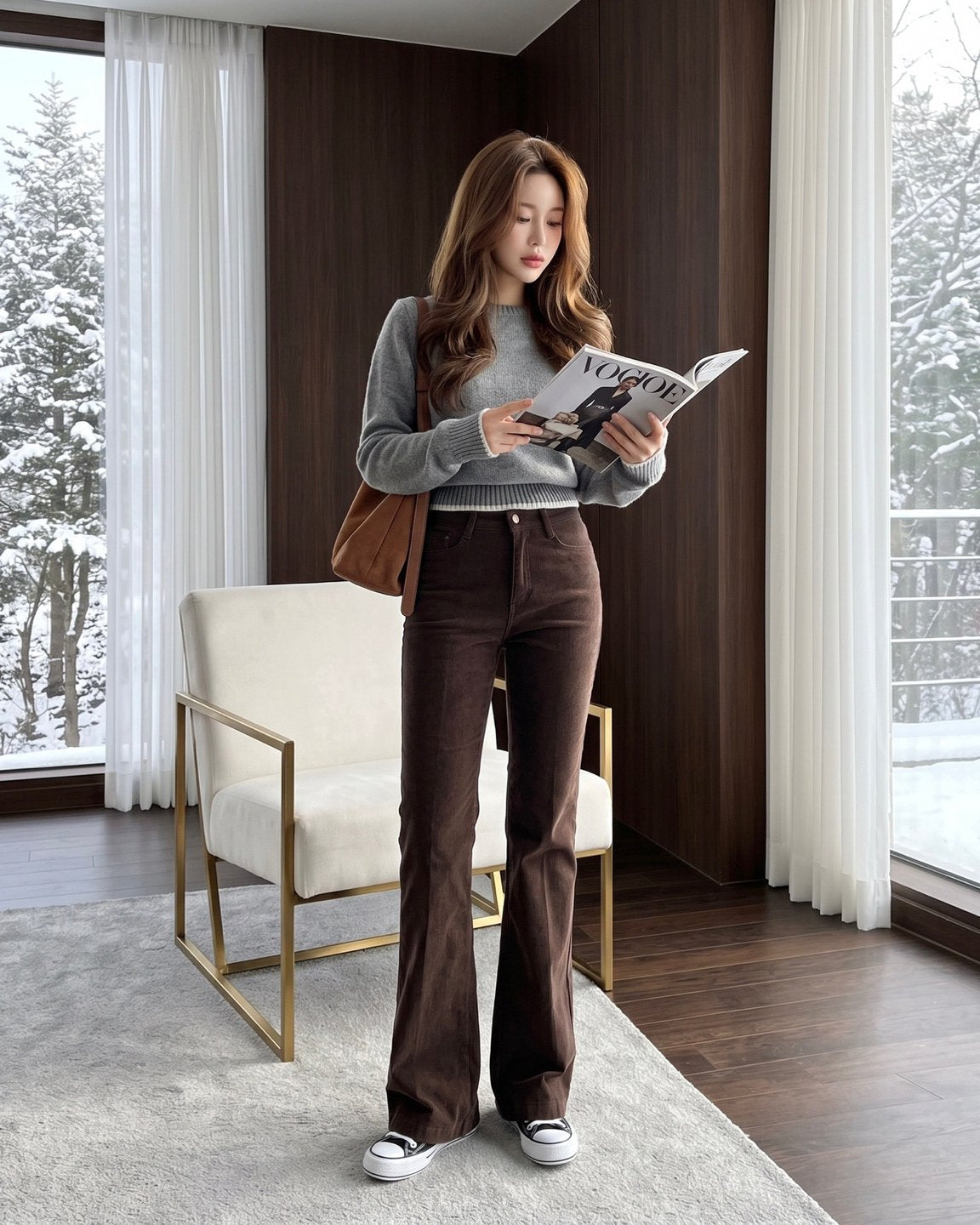 MOMS WEAR HOWLUK Corduroy flare pants