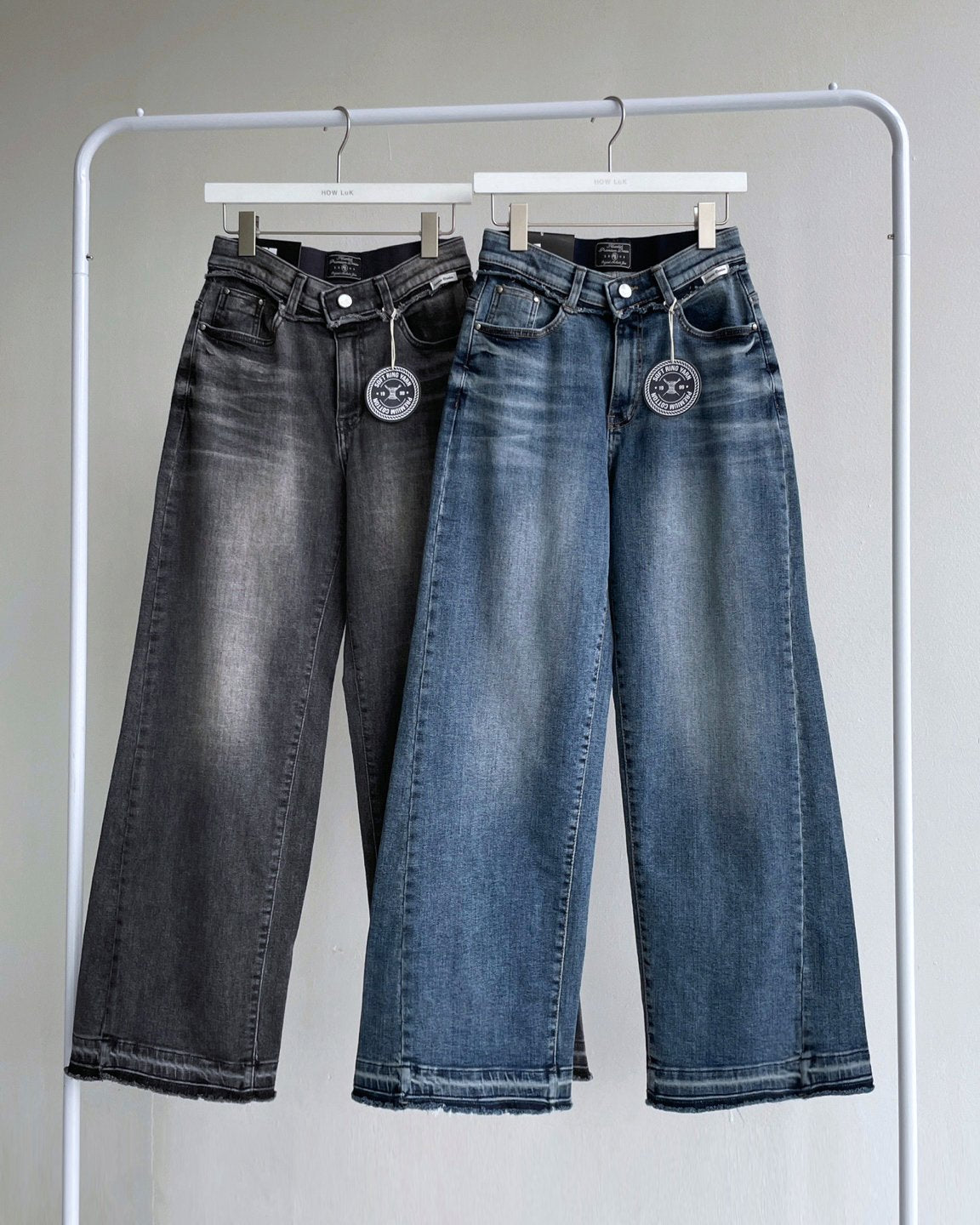 MOMS WEAR HOWLUK Washed denim pants
