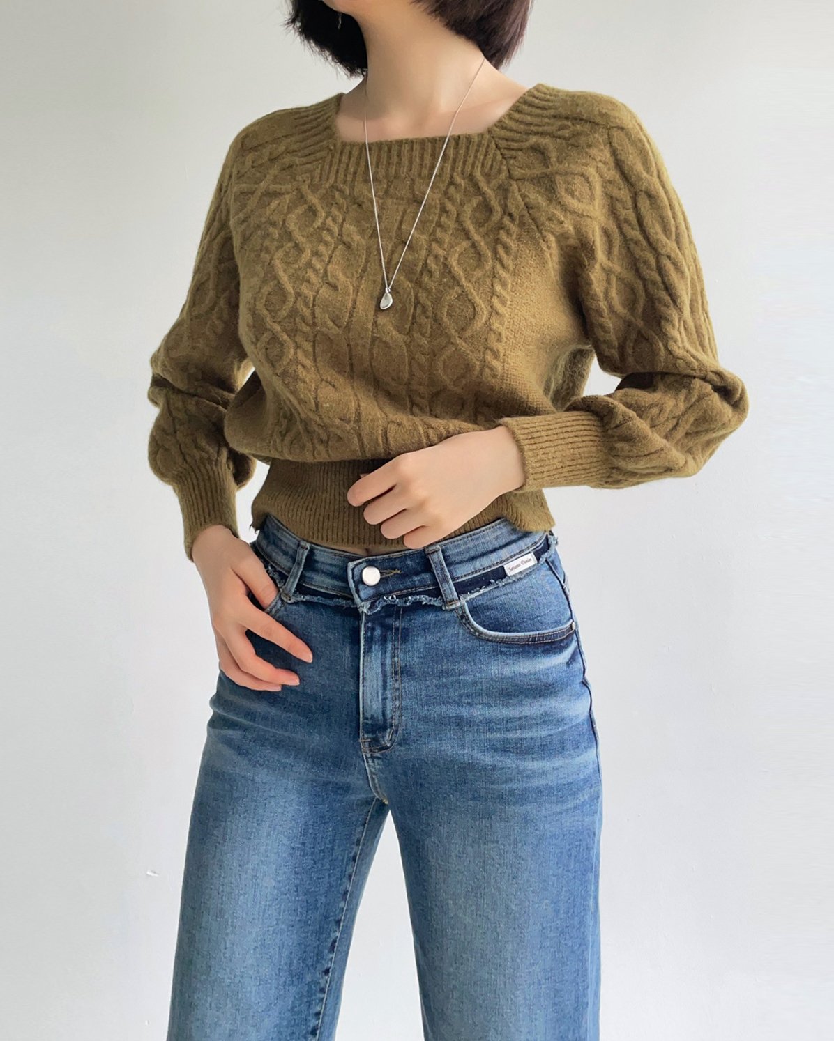 MOMS WEAR HOWLUK Washed denim pants