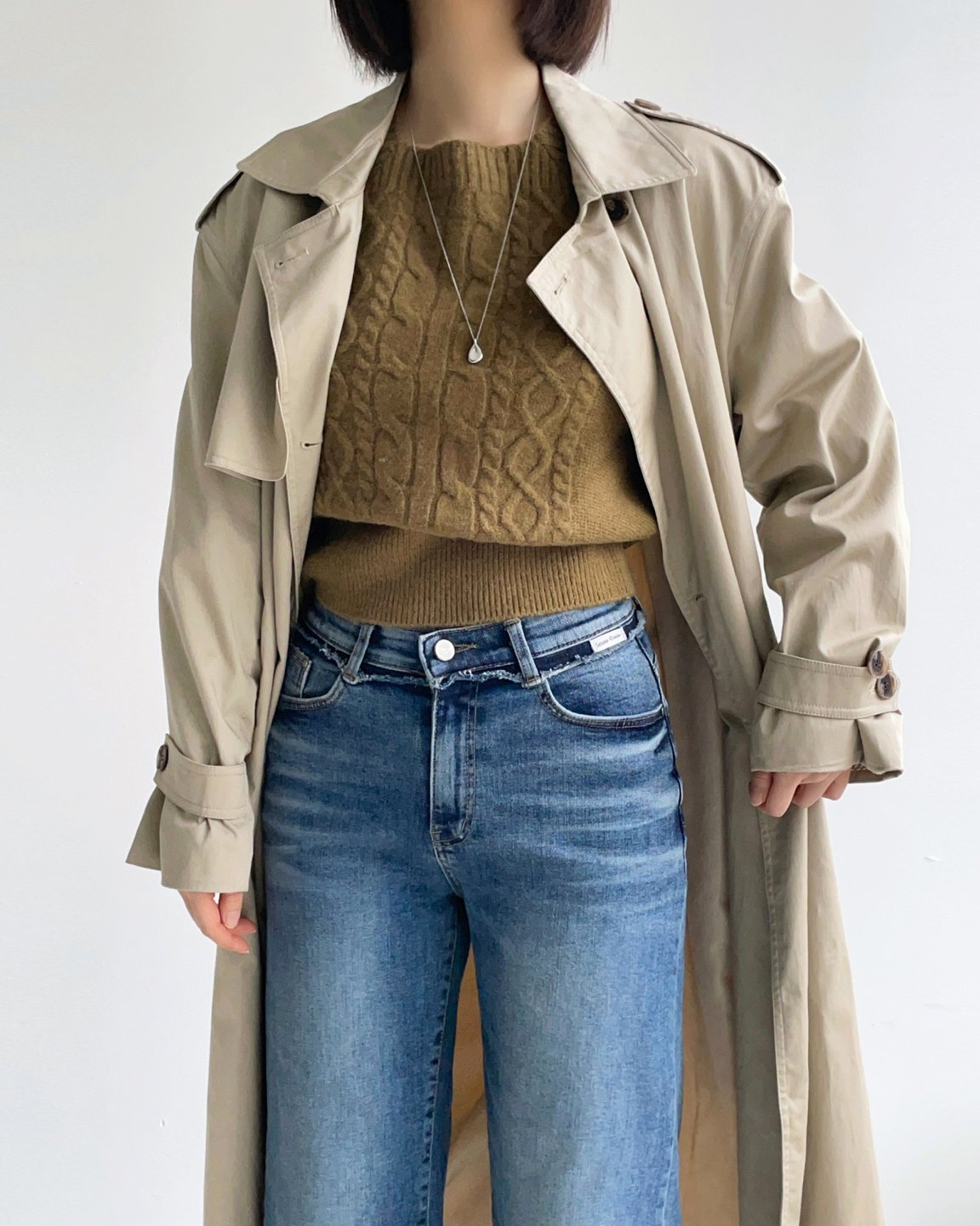 MOMS WEAR HOWLUK Washed denim pants