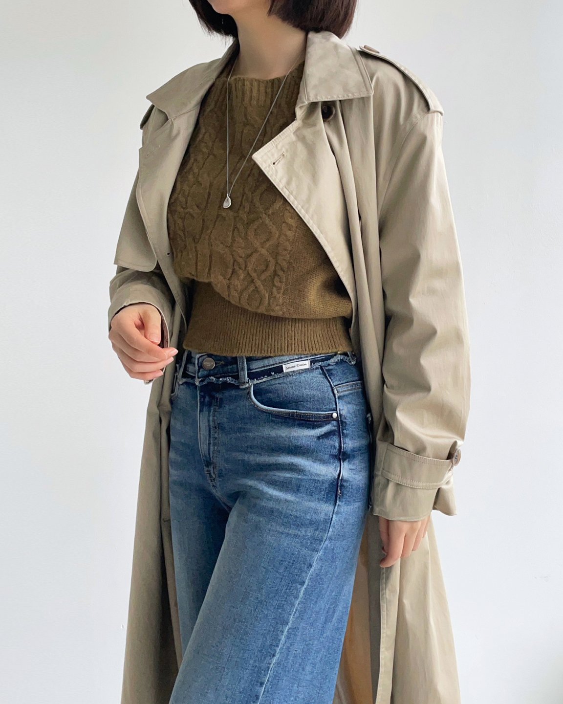 MOMS WEAR HOWLUK Washed denim pants