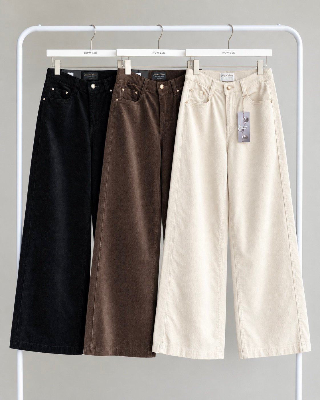 MOMS WEAR HOWLUK Tencel corduroy wide pants