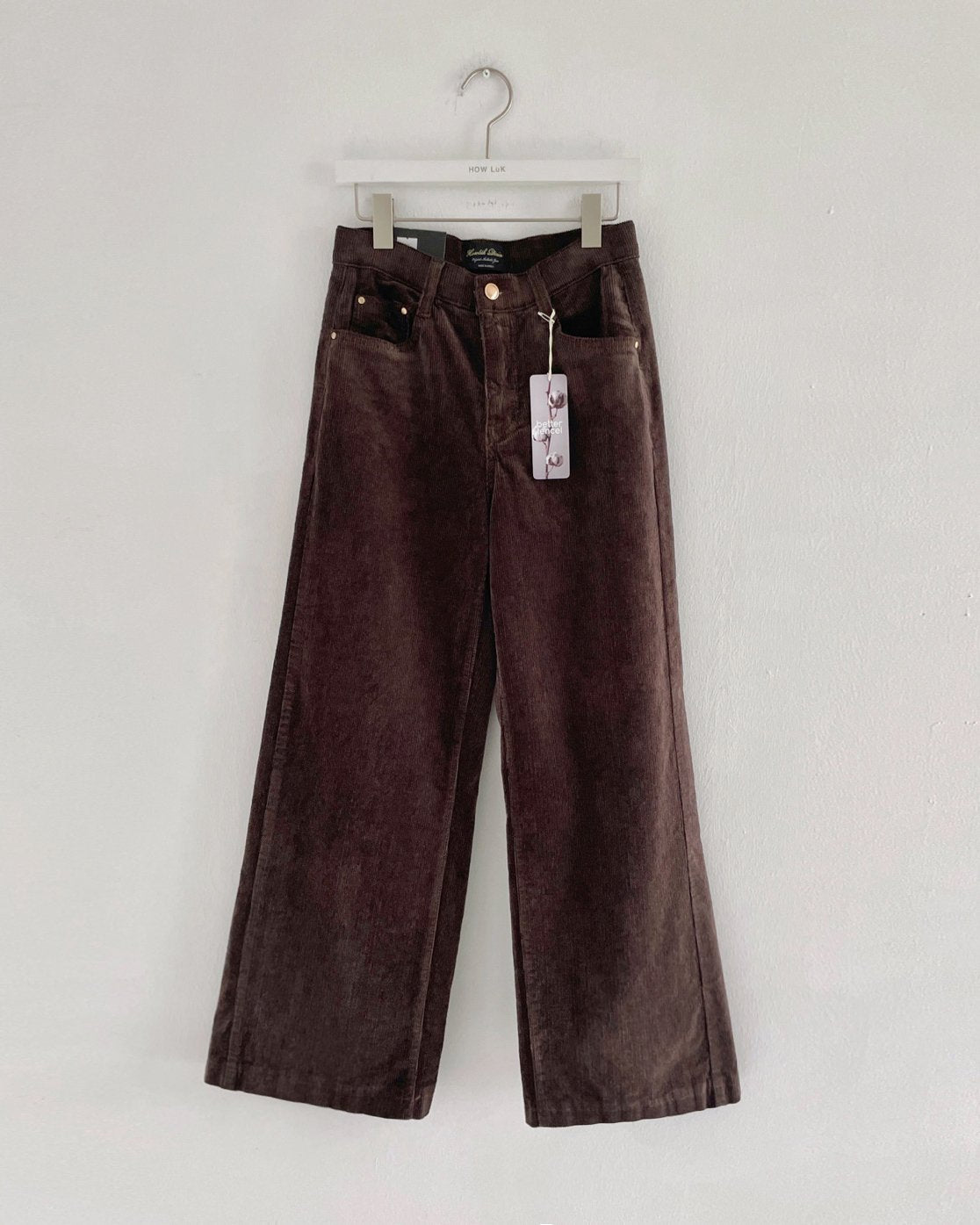 MOMS WEAR HOWLUK Tencel corduroy wide pants