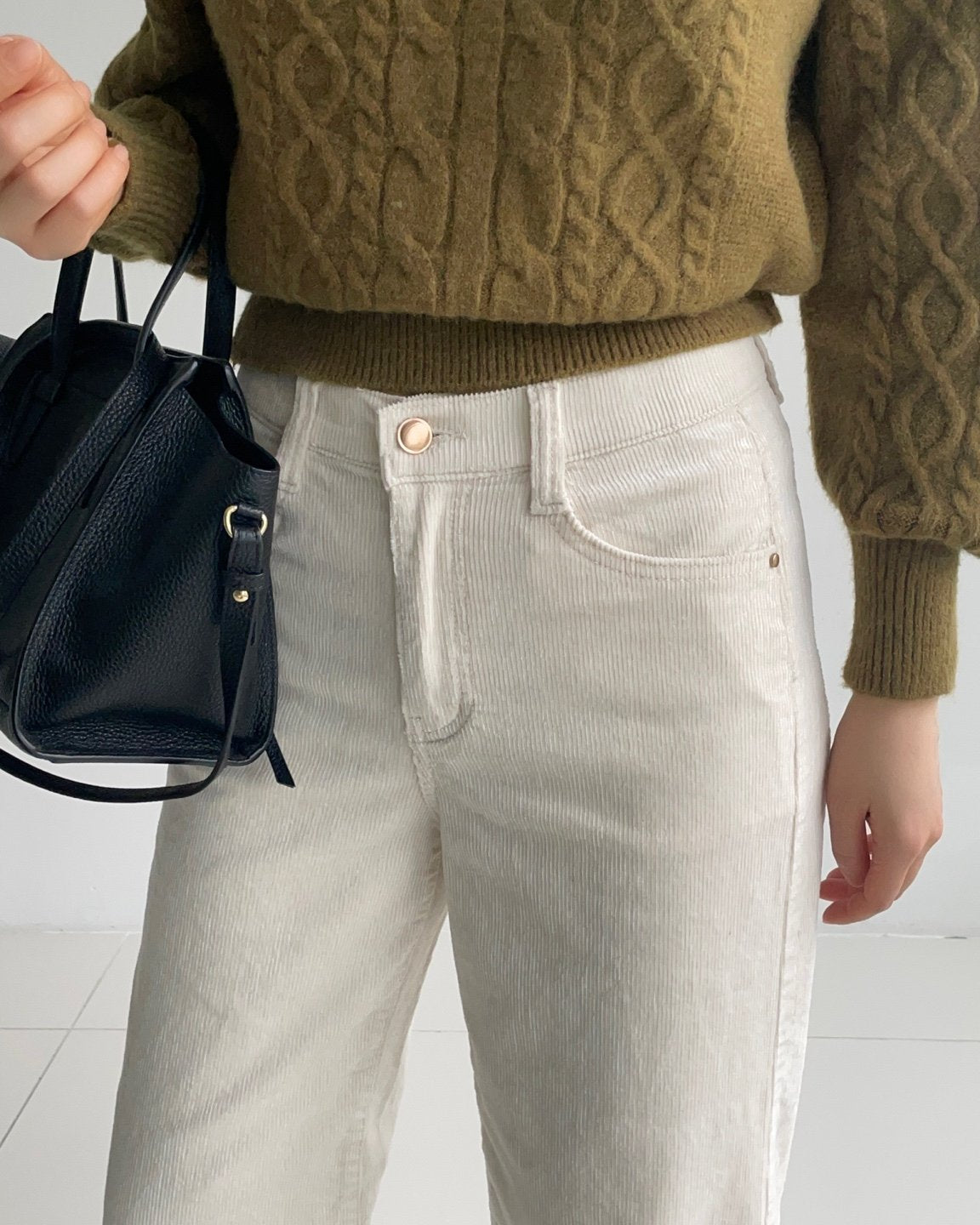 MOMS WEAR HOWLUK Tencel corduroy wide pants