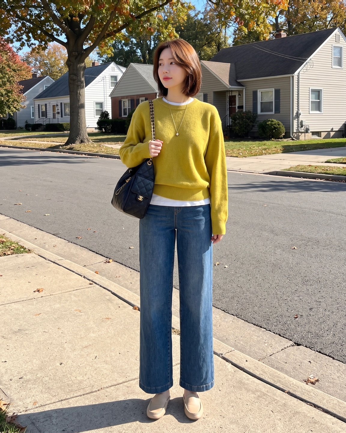 MOMS WEAR HOWLUK All around banding denim pants