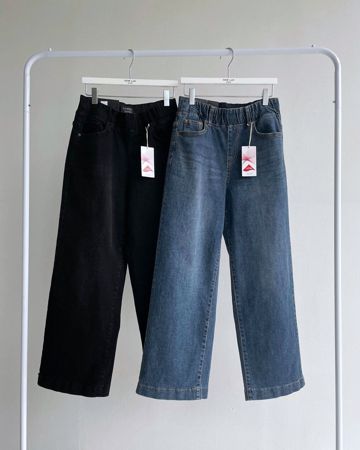 MOMS WEAR HOWLUK All around banding denim pants