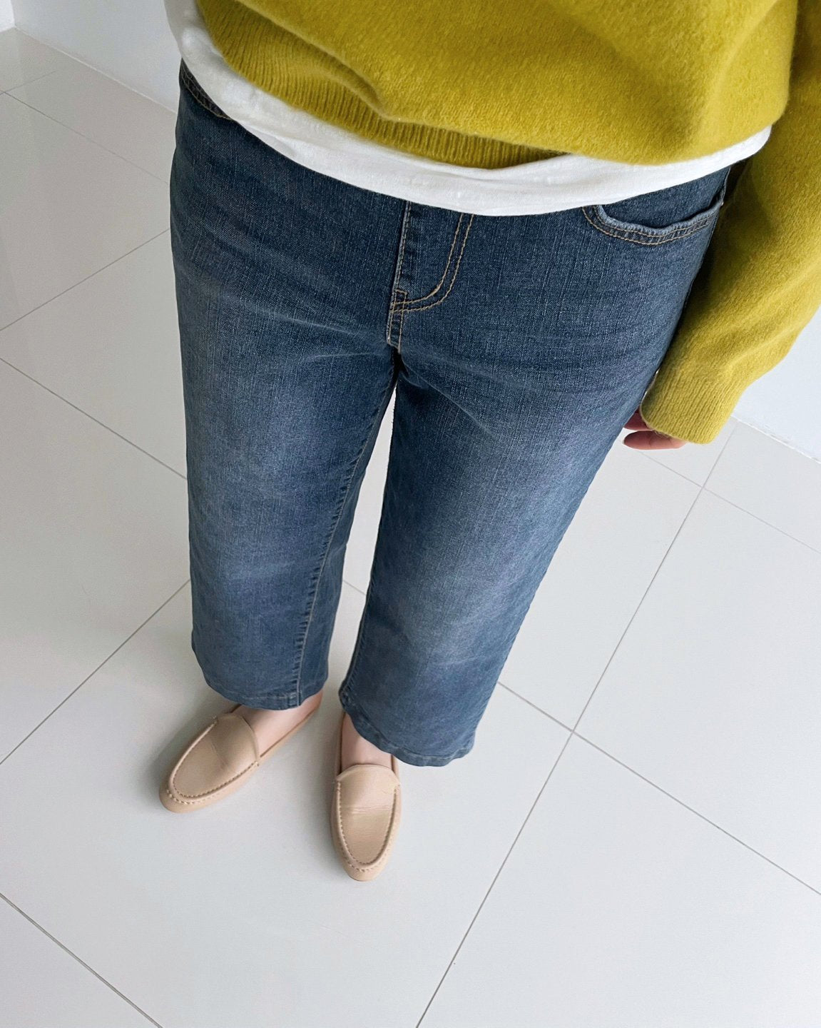 MOMS WEAR HOWLUK All around banding denim pants