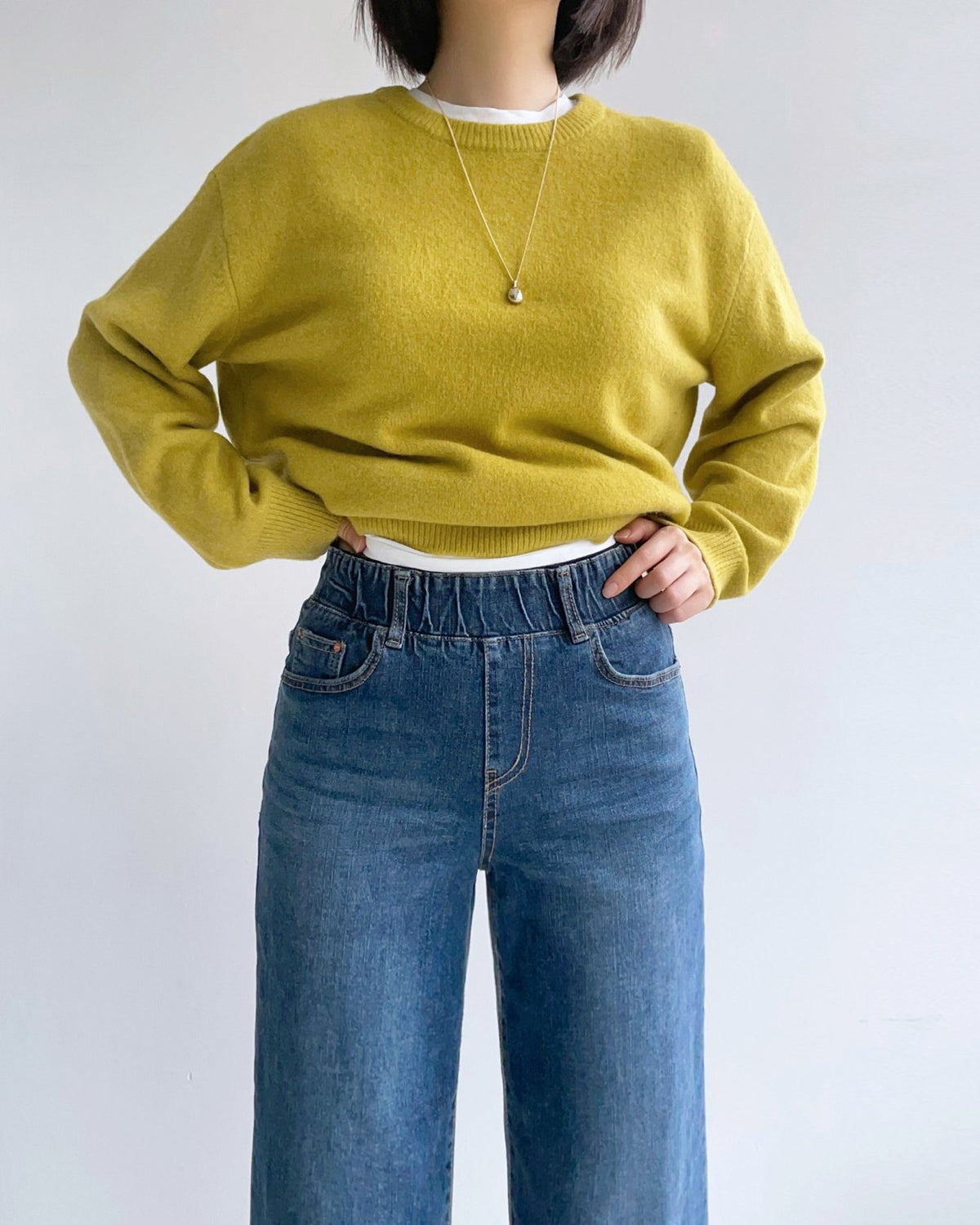 MOMS WEAR HOWLUK All around banding denim pants