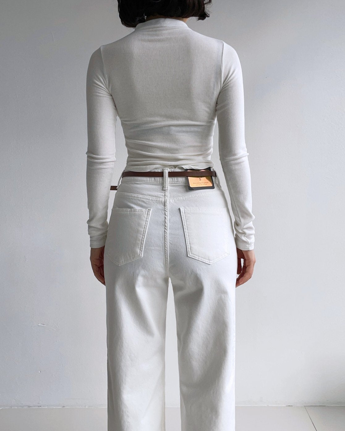 MOMS WEAR HOWLUK Rayon straight fit pants (Fleece inside)
