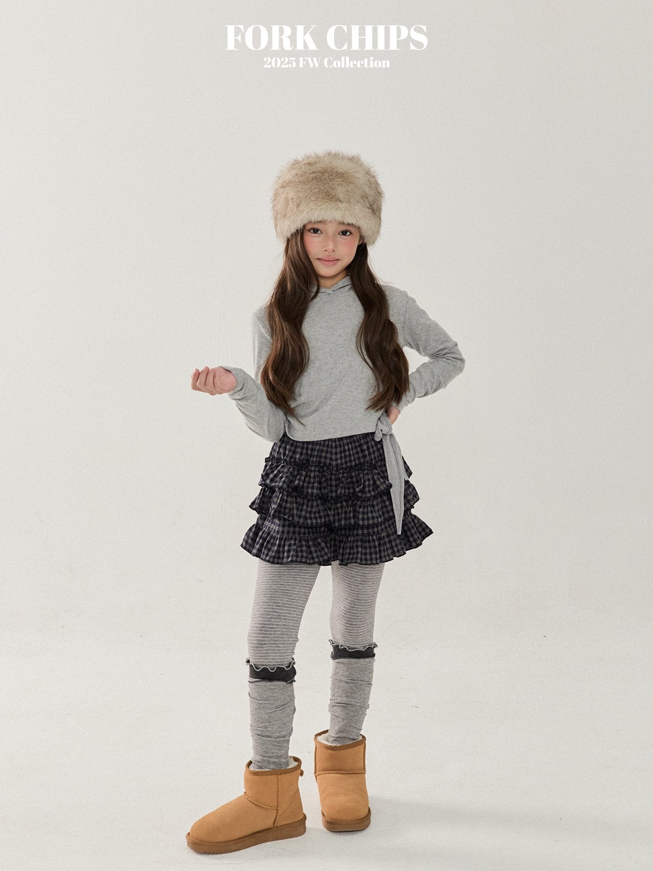 FORK CHIPS Jessi twisted hood top