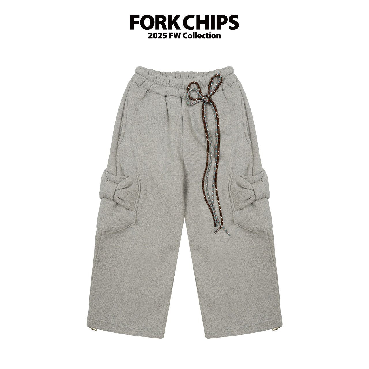 FORK CHIPS Bagle ribbon pants