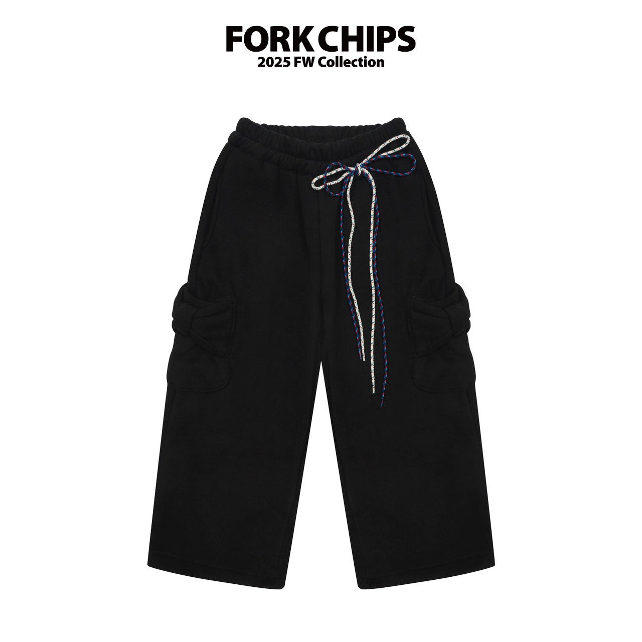 FORK CHIPS Bagle ribbon pants