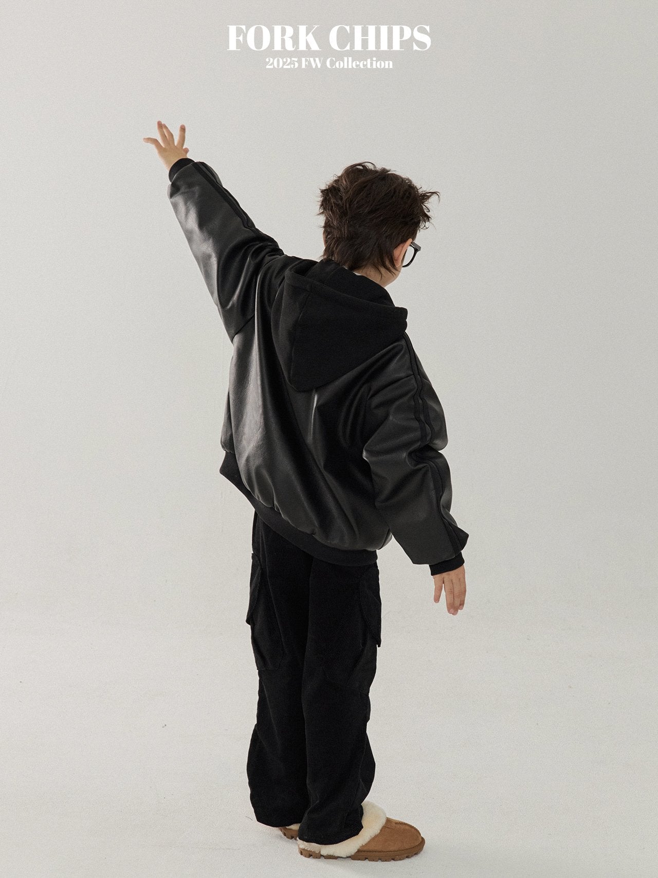 FORK CHIPS Hug mustang Jacket (Fur inside)