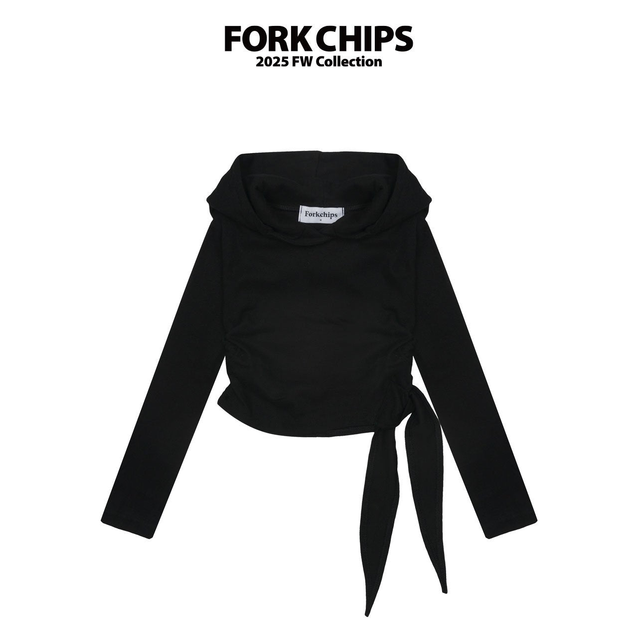 FORK CHIPS Jessi twisted hood top