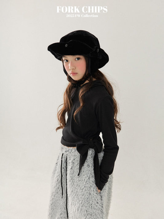 FORK CHIPS Jessi twisted hood top