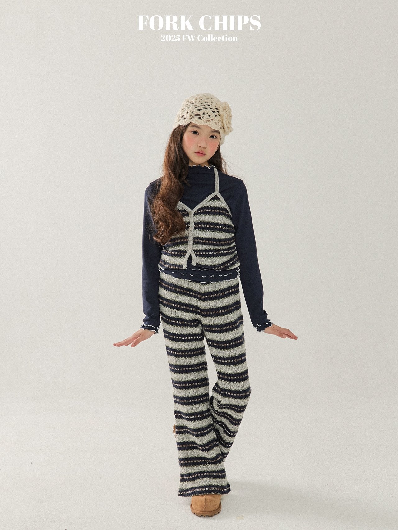 FORK CHIPS Wafer knit set