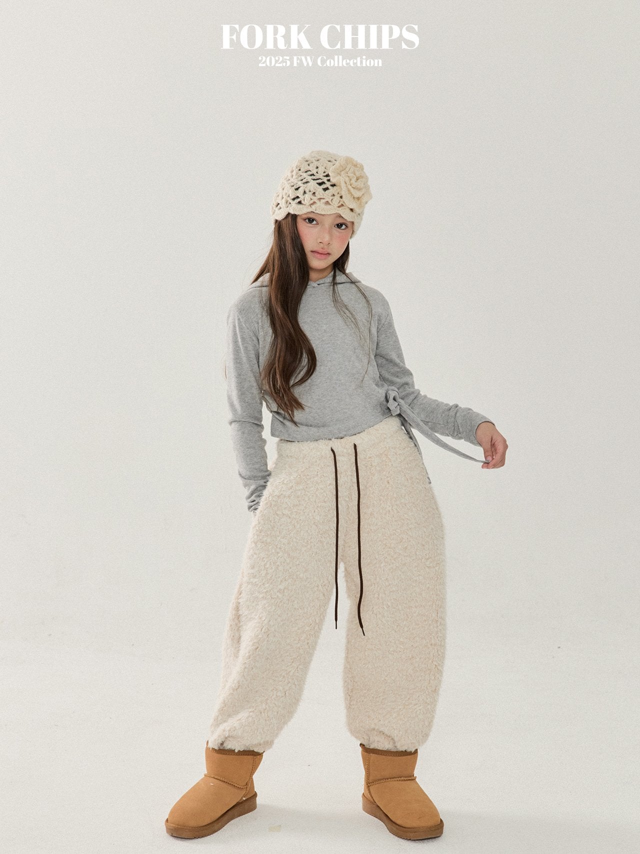 FORK CHIPS Pooh wide pants