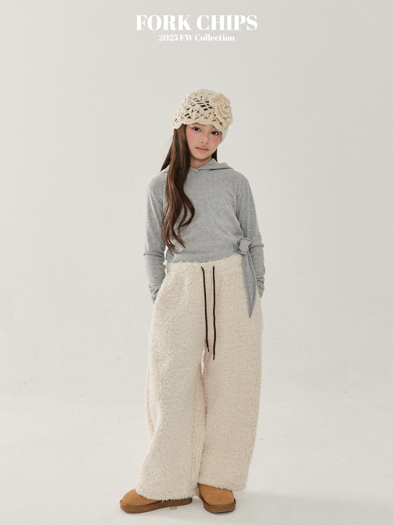 FORK CHIPS Pooh wide pants