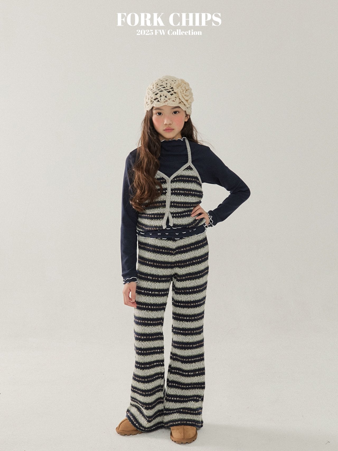 FORK CHIPS Wafer knit set