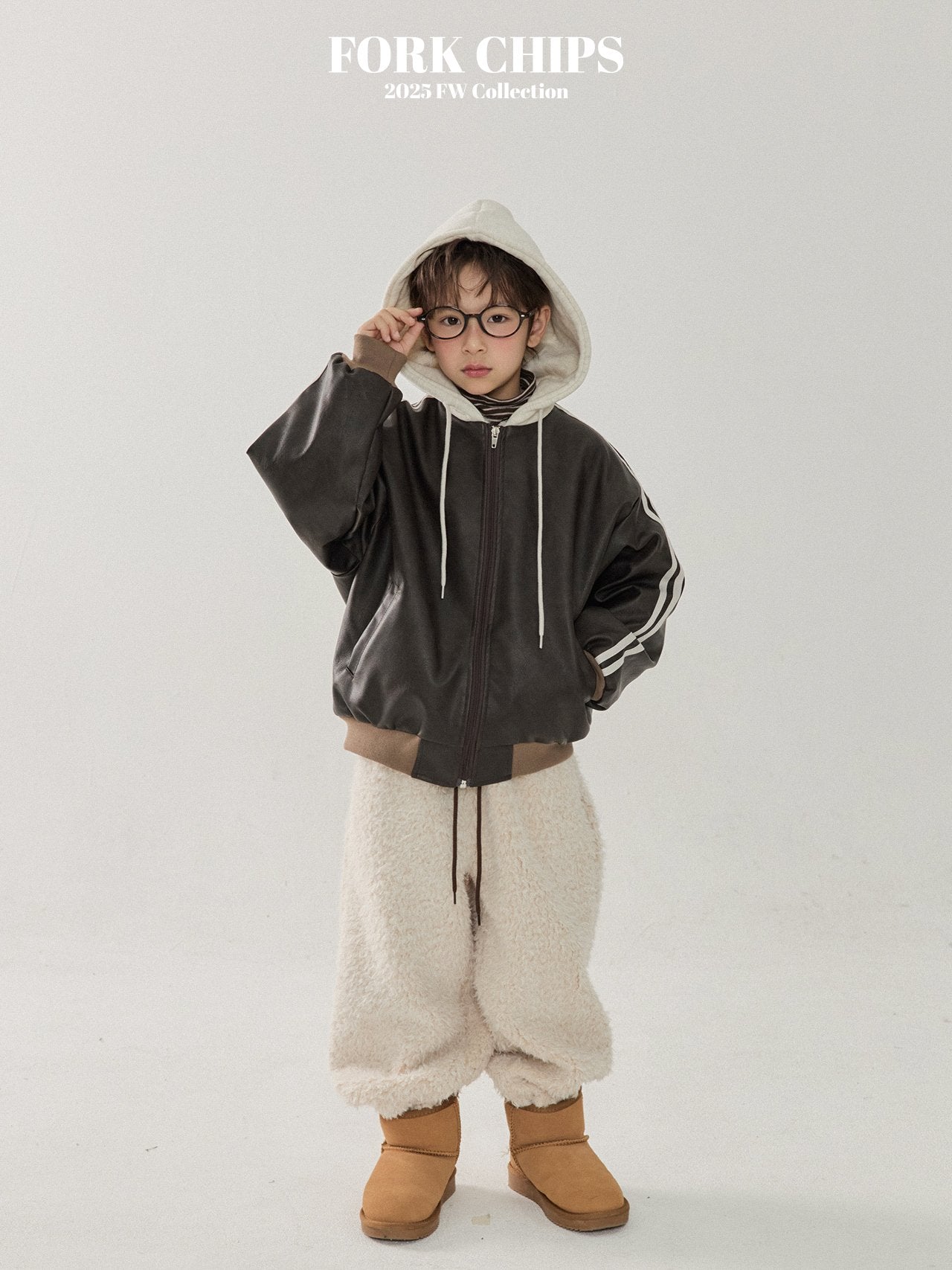 FORK CHIPS Hug mustang Jacket (Fur inside)