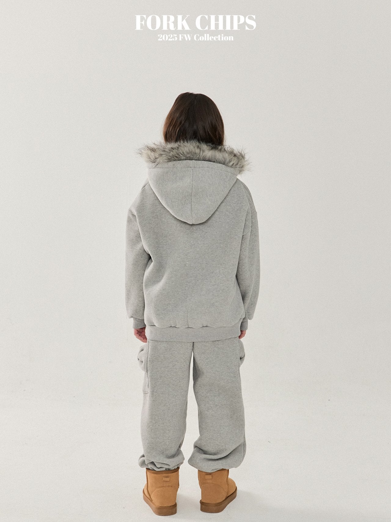 FORK CHIPS Rock star hood zip up