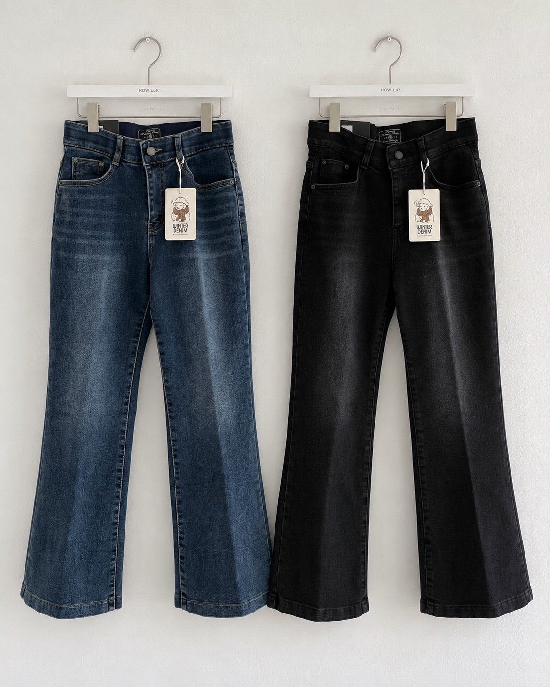 MOMS WEAR HOWLUK Pressed crease bootcut pants (Fleece inside)