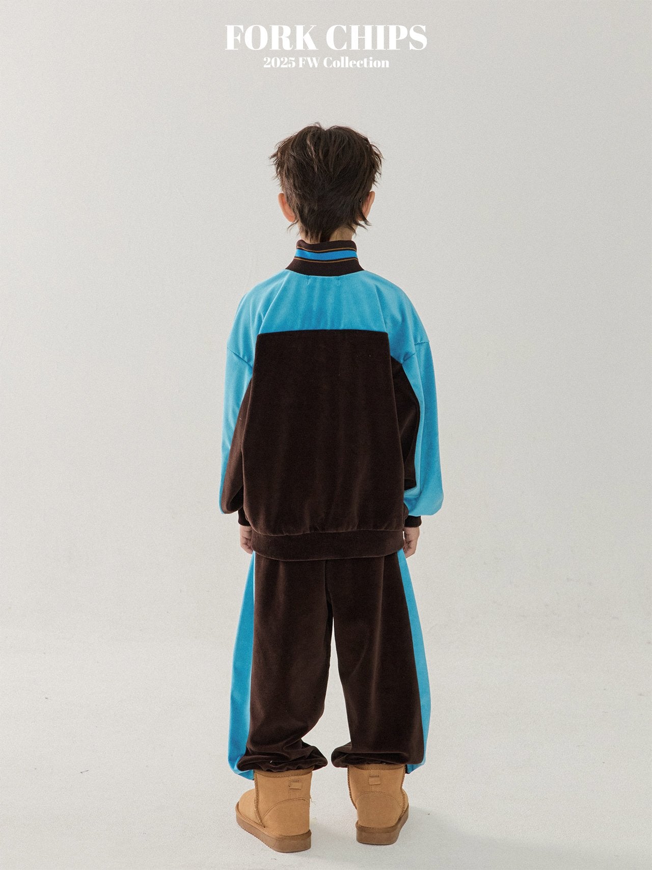 FORK CHIPS Good luck velour zip up set