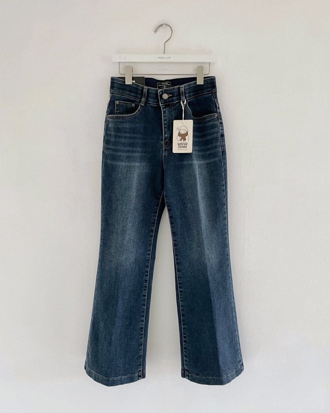 MOMS WEAR HOWLUK Pressed crease bootcut pants (Fleece inside)
