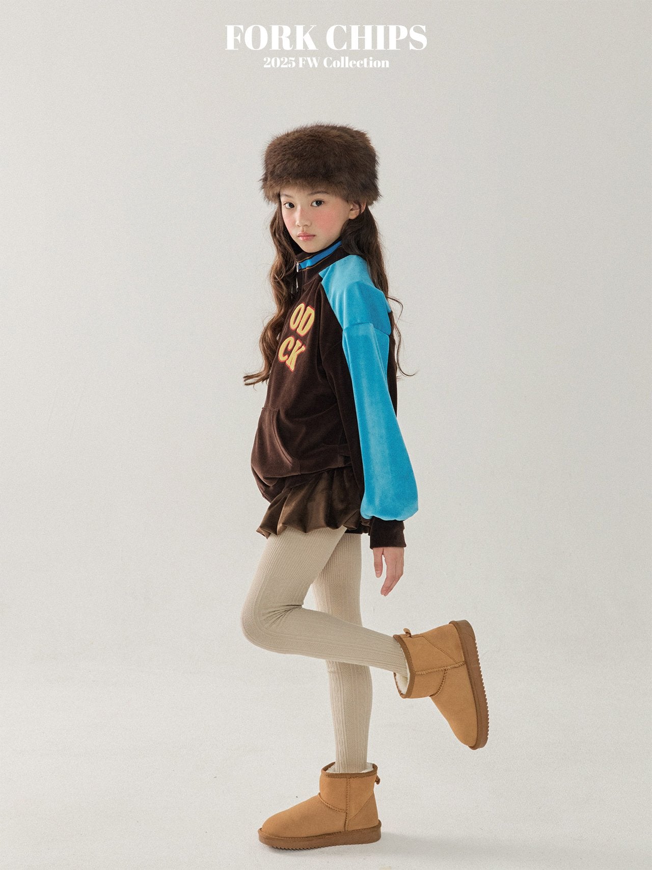 FORK CHIPS Good luck velour zip up set