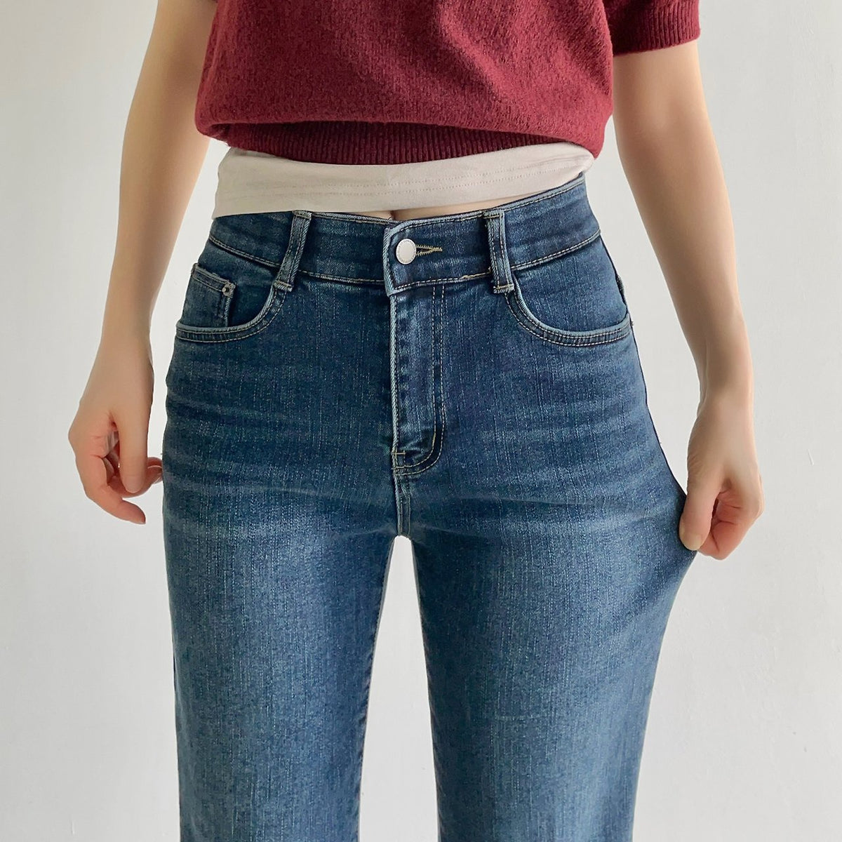 MOMS WEAR HOWLUK Pressed crease bootcut pants (Fleece inside)