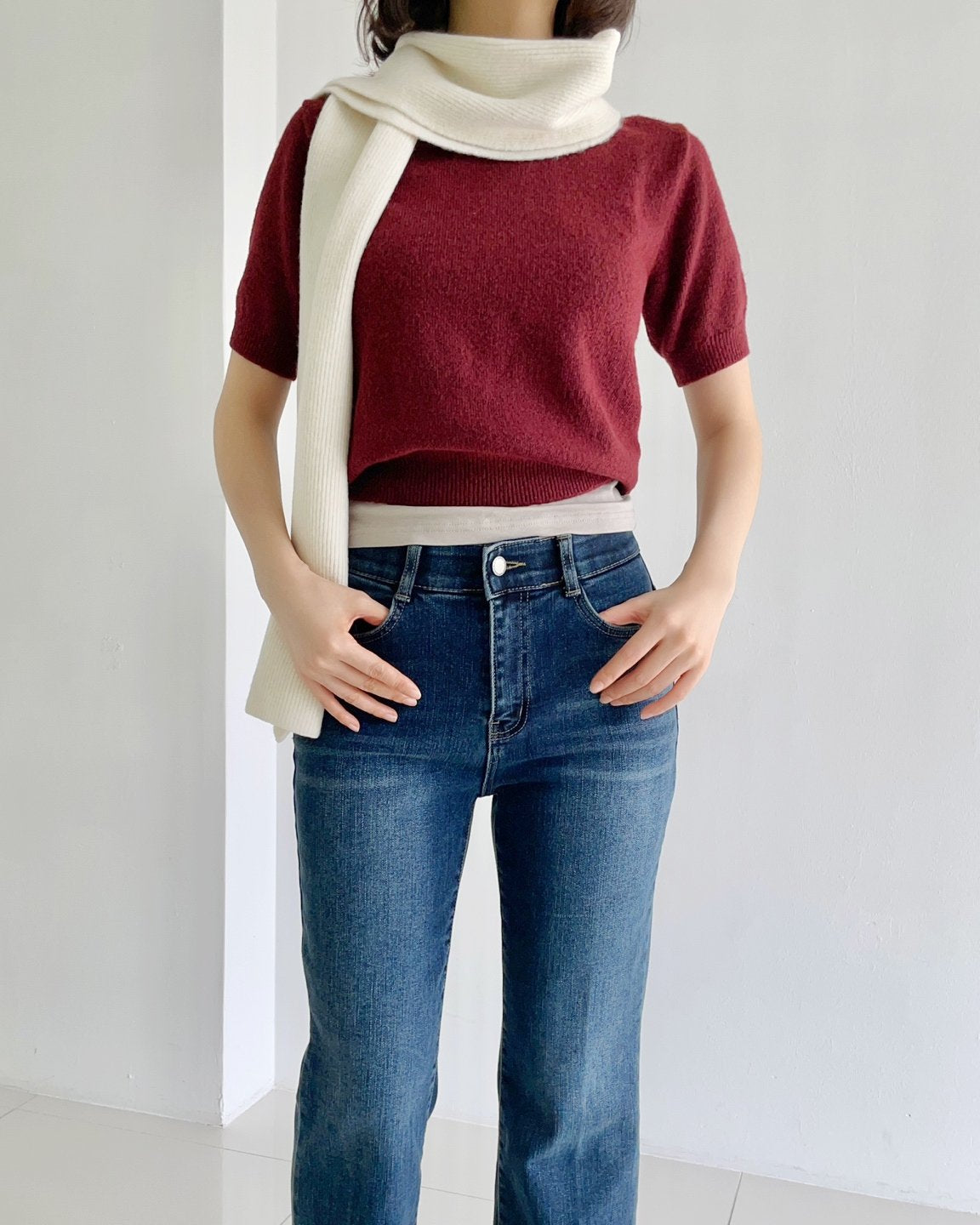 MOMS WEAR HOWLUK Pressed crease bootcut pants (Fleece inside)