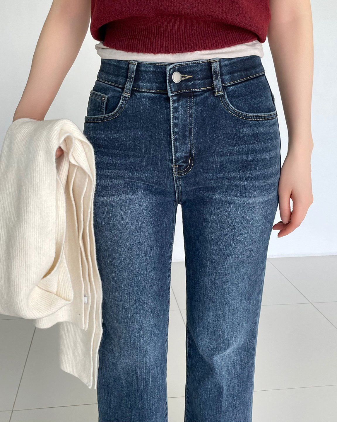 MOMS WEAR HOWLUK Pressed crease bootcut pants (Fleece inside)