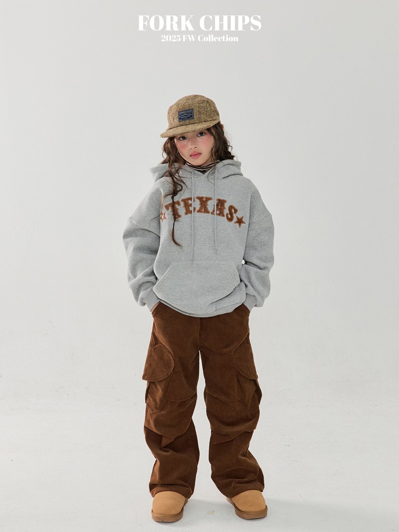 FORK CHIPS Merry heart cargo pants