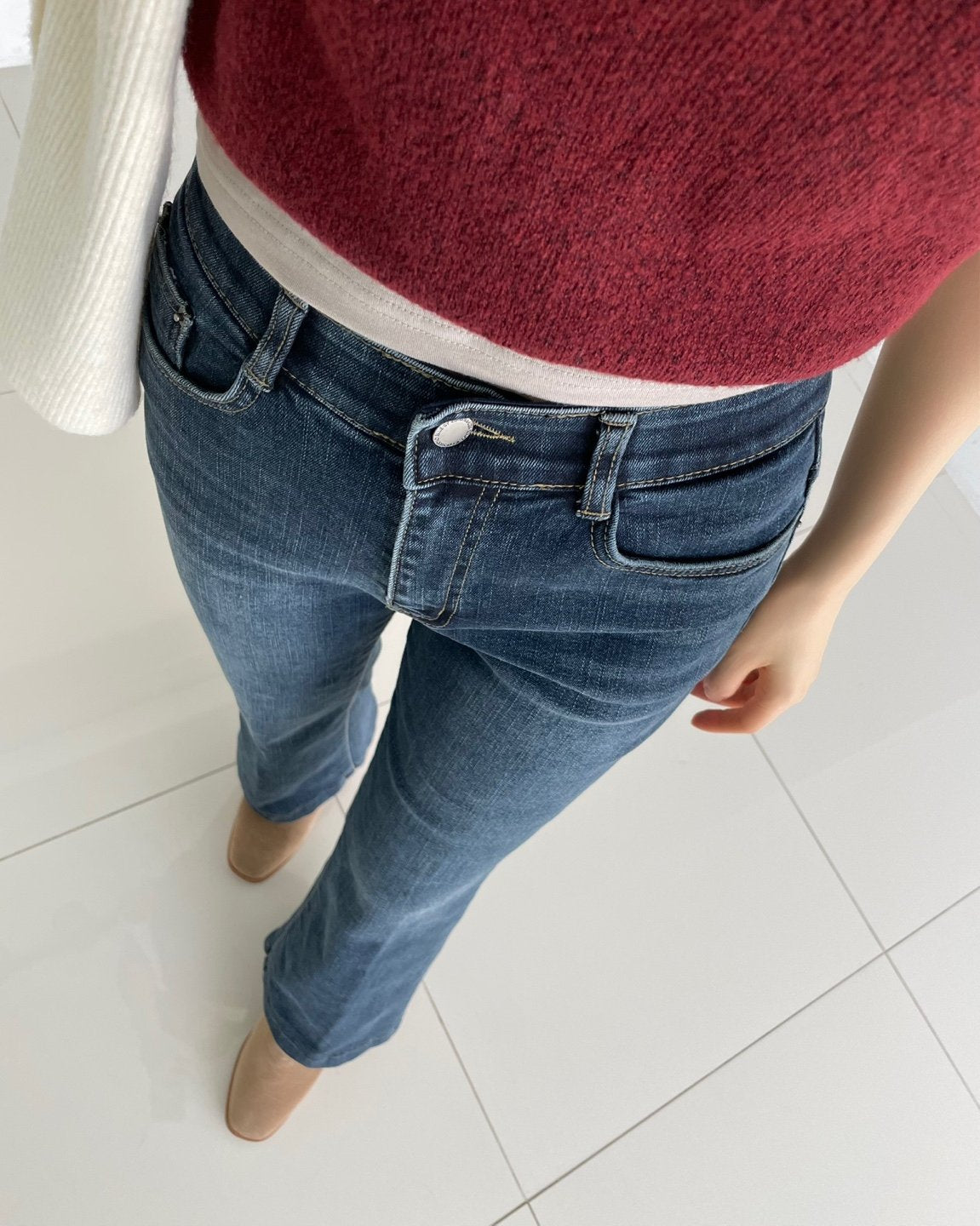 MOMS WEAR HOWLUK Pressed crease bootcut pants (Fleece inside)