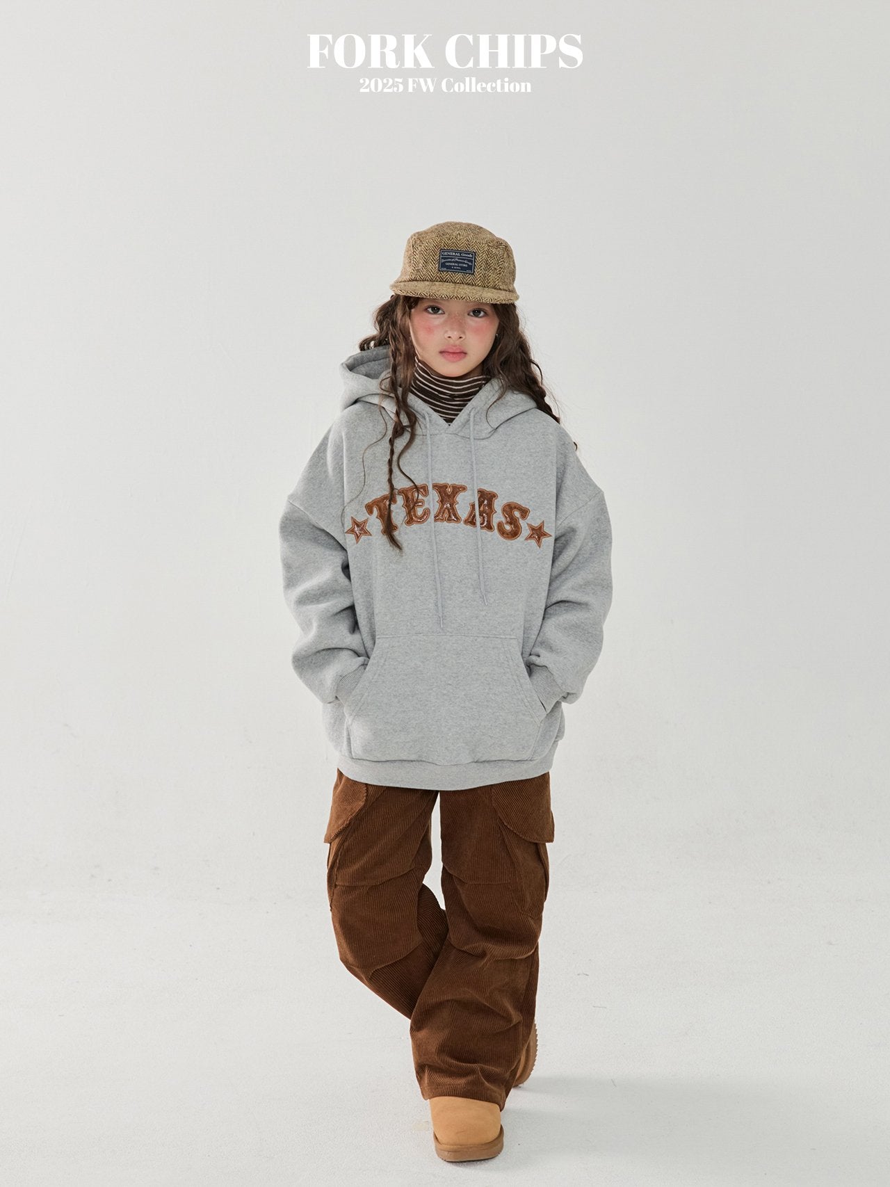 FORK CHIPS Merry heart cargo pants