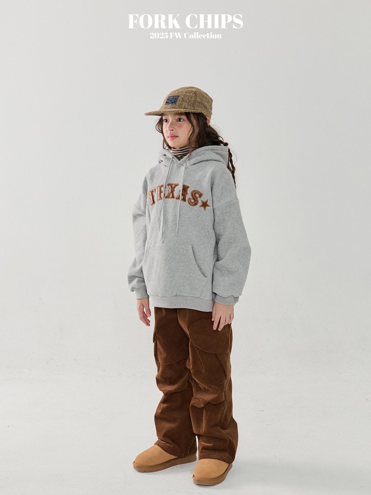 FORK CHIPS Merry heart cargo pants