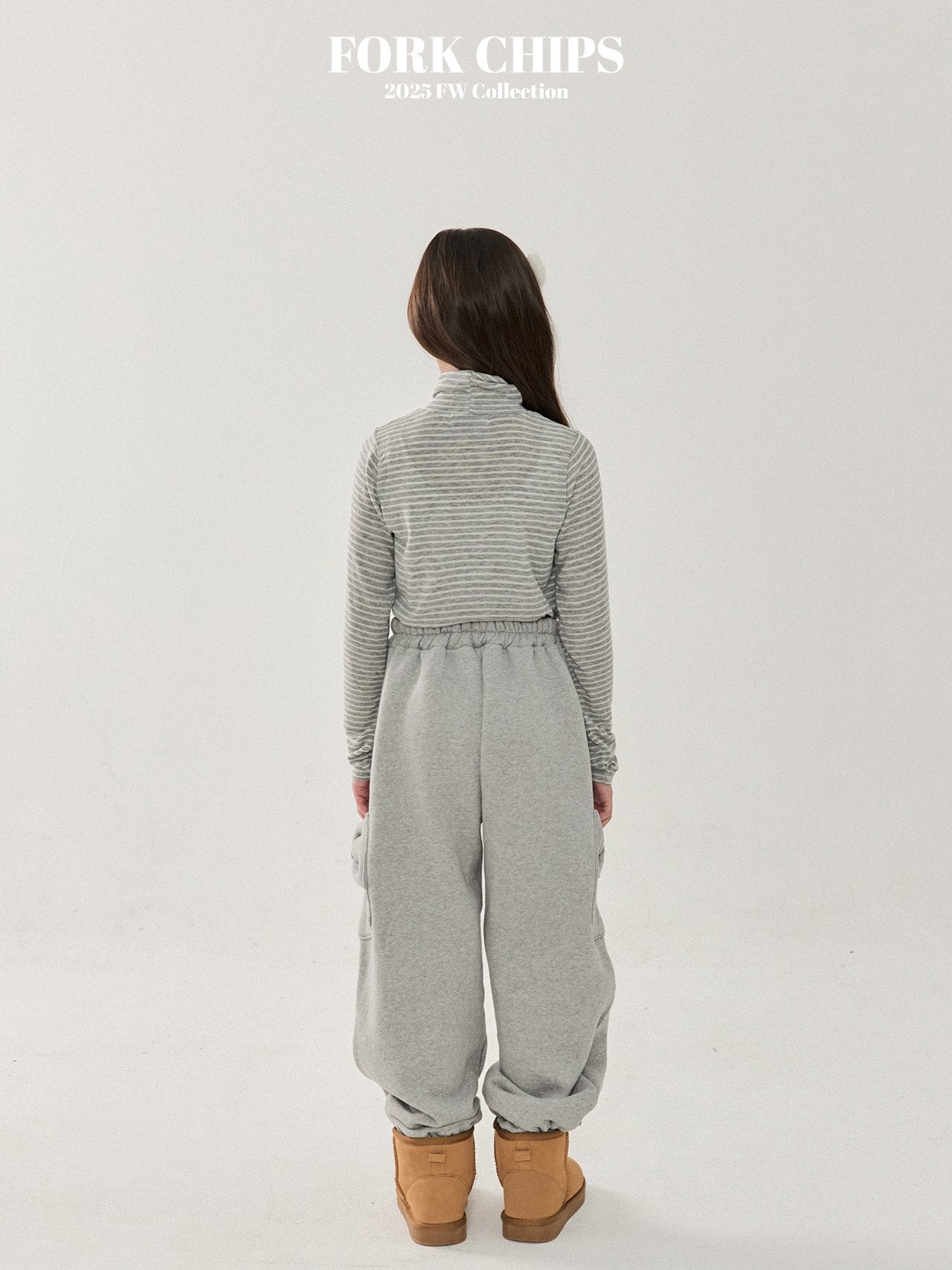 FORK CHIPS Bagle ribbon pants