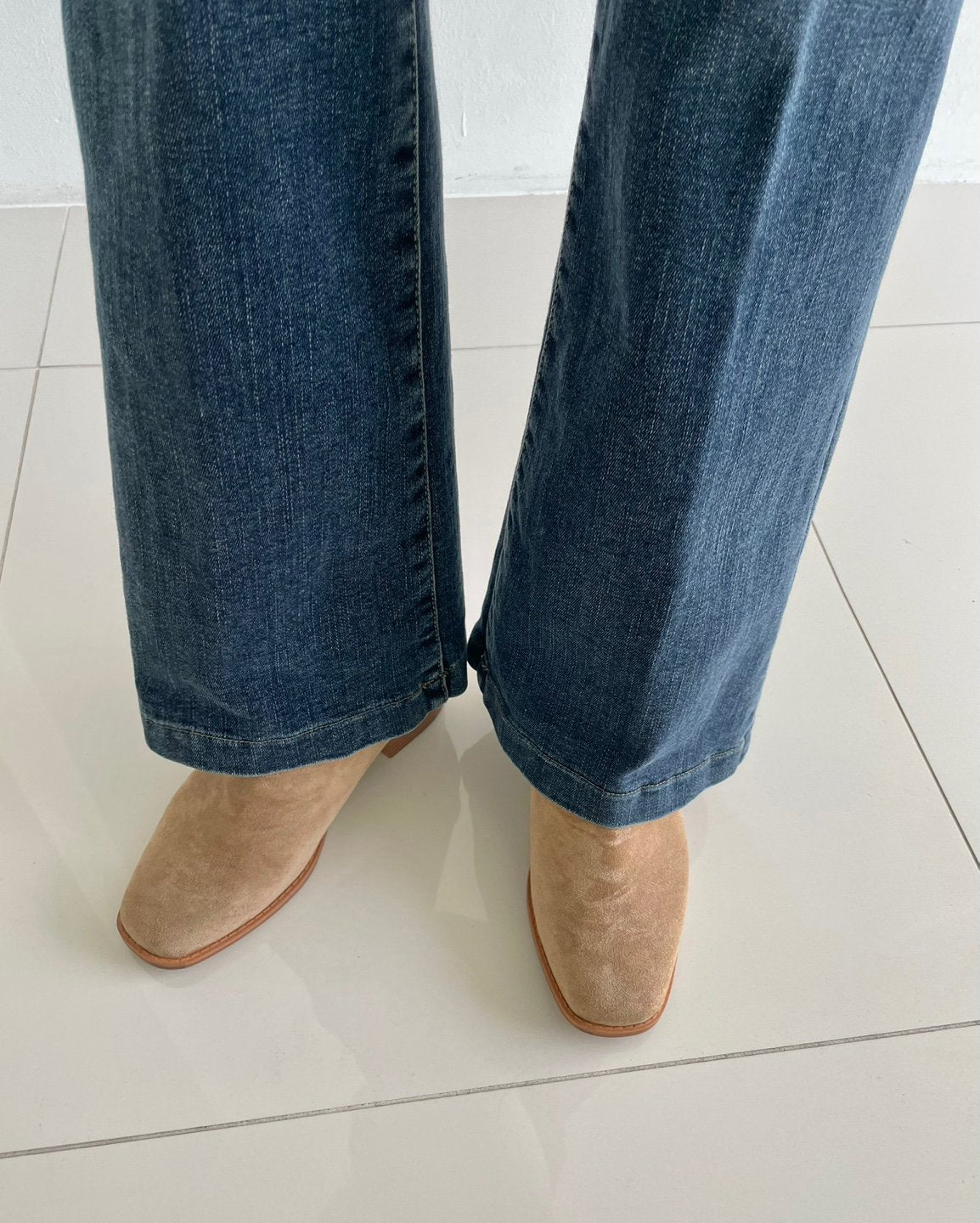 MOMS WEAR HOWLUK Pressed crease bootcut pants (Fleece inside)