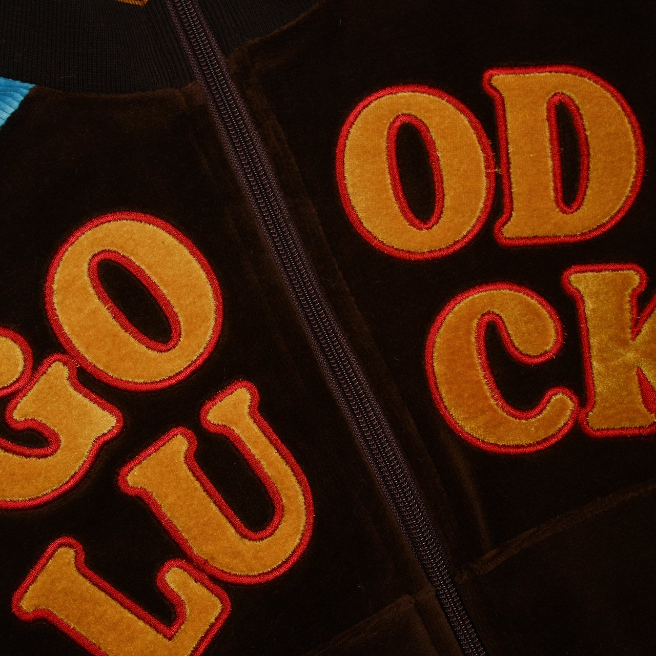 FORK CHIPS Good luck velour zip up set