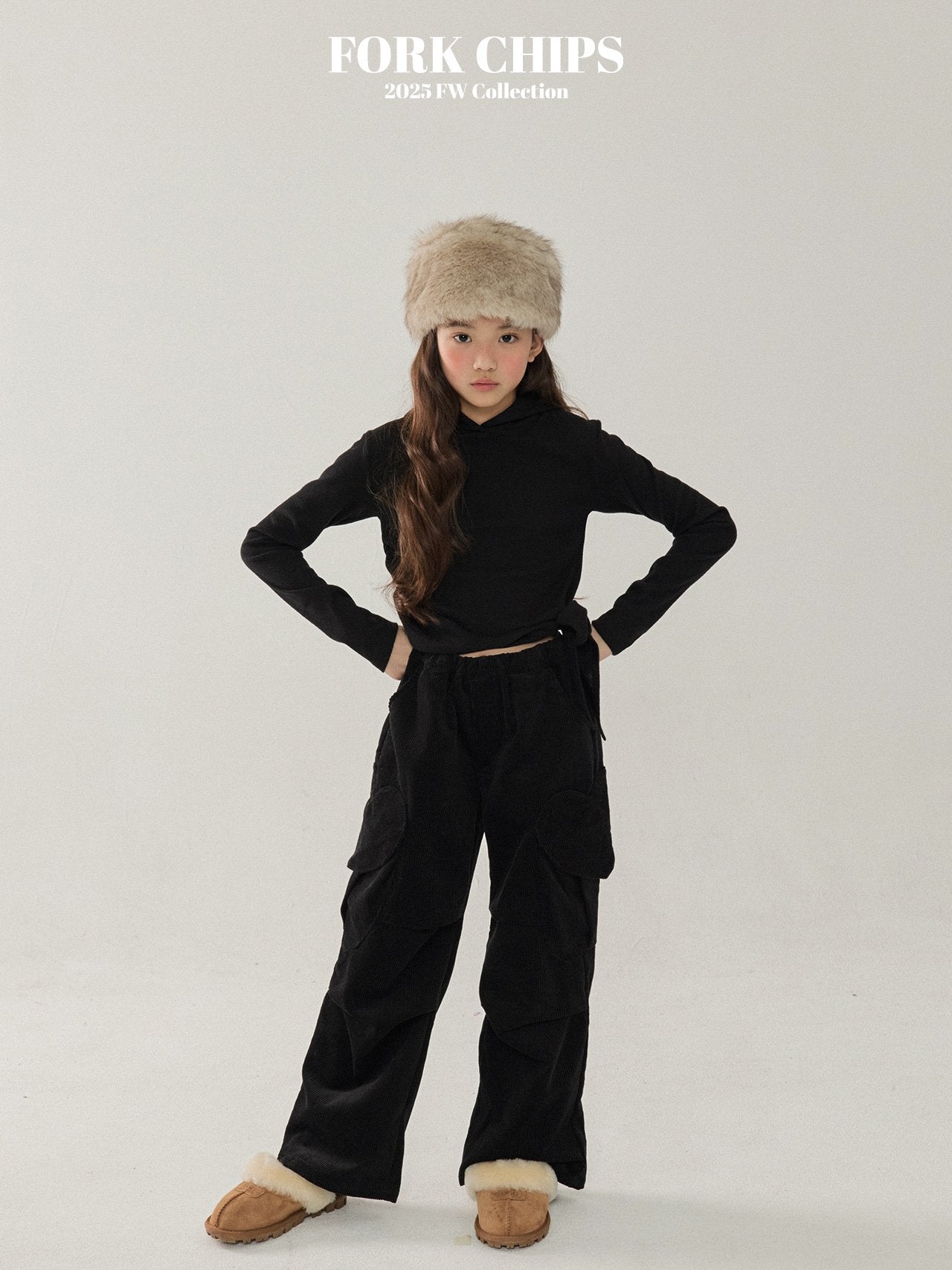 FORK CHIPS Merry heart cargo pants