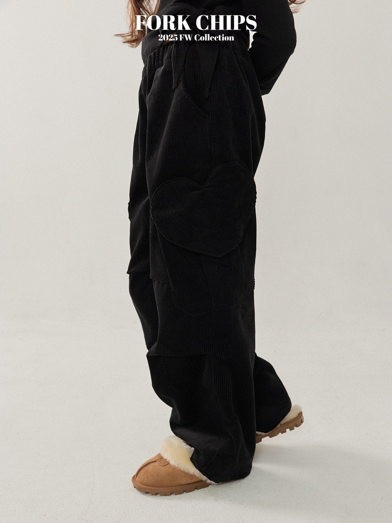 FORK CHIPS Merry heart cargo pants